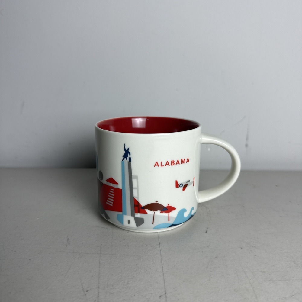 Starbucks Alabama Mug Cup You Are Here Collection 14oz Coffee Tea